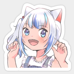 I'm a CAT SHARKK!!! Hololive EN Holo Myth Gawr Gura Sticker